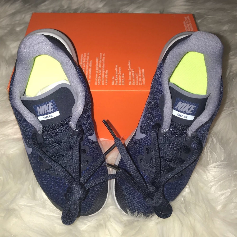 Toddler 12C Nike Free RN Binary Blue/Dark Sky Blue